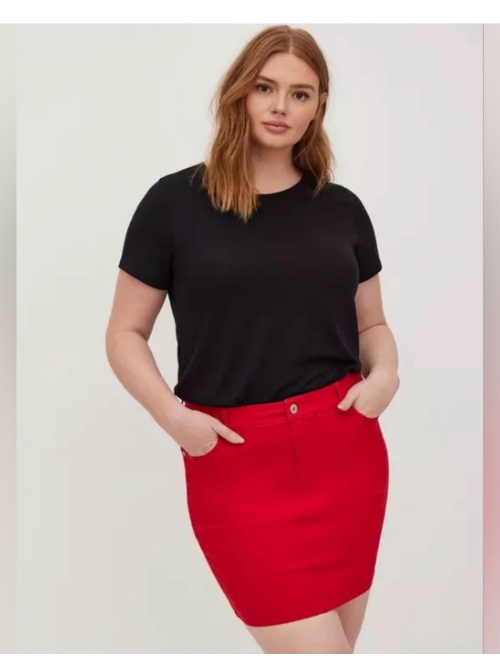 Torrid Red Mini Skirt